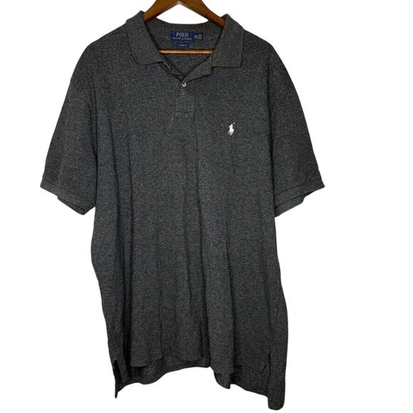 Polo Ralph Lauren XXL Classic Fit Gray Polo Shirt Preppy Casual Essential - Picture 1 of 6